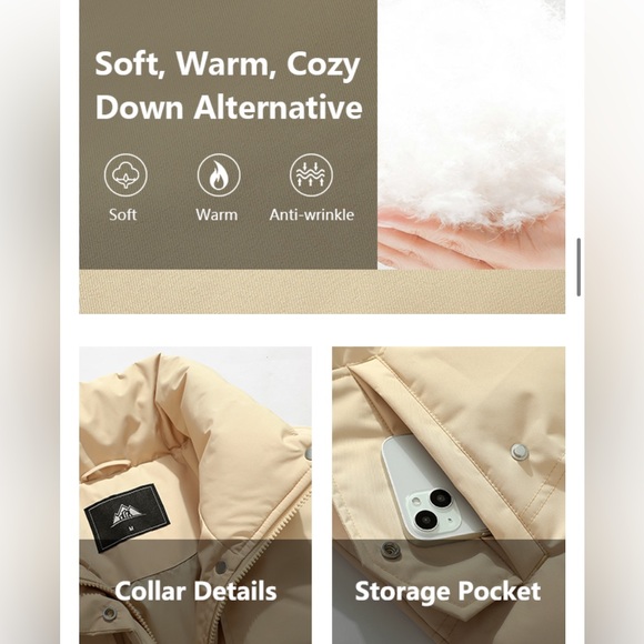 New NWT Waterproof Down Thickened Long Winter Coat Warm Puffer Belted Windproof - Picture 13 of 16